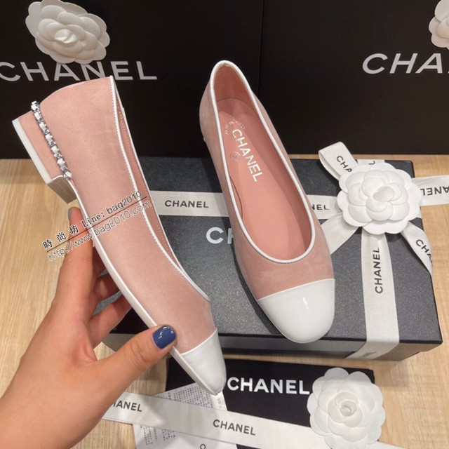 Chanel香奈兒頂級版本磨砂絲綢牛皮小香新款彩色糖果系列單鞋 dx2719